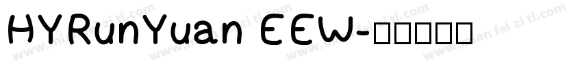 HYRunYuan EEW字体转换